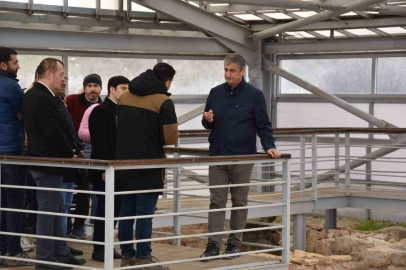 Vali Yavuz Hadrianopolis Antik Kenti’nde incelemelerde bulundu