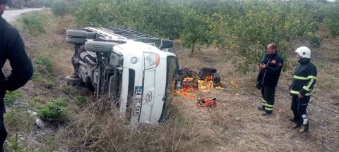 Erzin’de trafik kazası: 1 yaralı