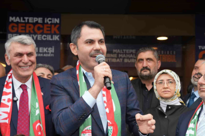 Maltepe’de konuşan İBB Başkan Adayı Kurum “Bizim ihalesini gerçekleştirdiğimiz metro inşaatına hafriyat dökerek tarihe geçtiler”