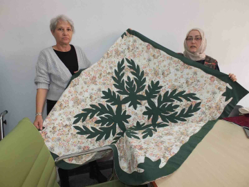 Balıkesir’de kırkyama kursunda üretilenler ev ekonomisine katkı oluyor