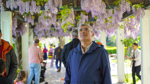 Mor salkımlar Başkent’e renk kattı