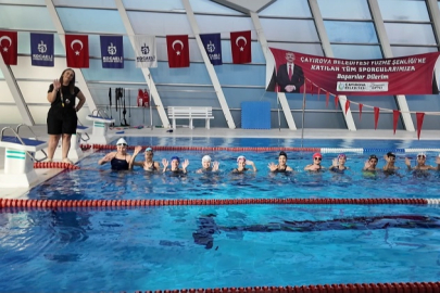 Çayırovalı minik yüzücülerin hedefleri olimpiyat