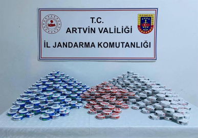 Artvin’de kaçak sigara ve içki operasyonu