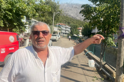 Evine kadar ulaşan yangını gözyaşlarıyla anlattı