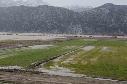 Konya’da tarım arazileri sulara gömüldü