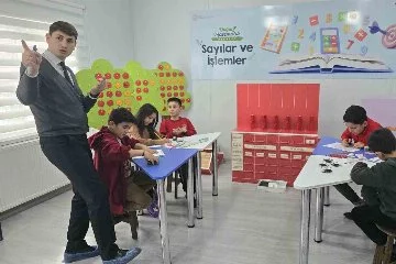 Türkiye’deki ilk, çocuklar oynayarak matematik öğreniyor