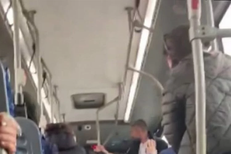 Otobüs şoförü herkesle kavga edince yolcular ayaklandı