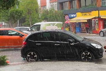 Manisa’da dolu yağışı