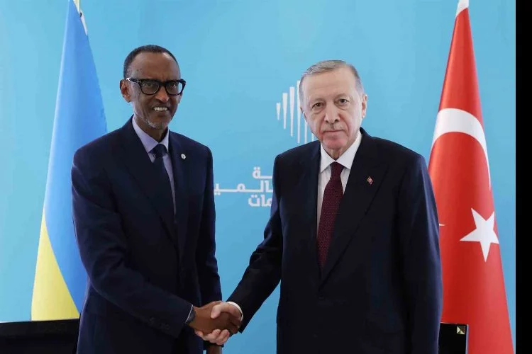 Cumhurbaşkanı Erdoğan, Ruanda Devlet Başkanı Kagame ile bir araya geldi