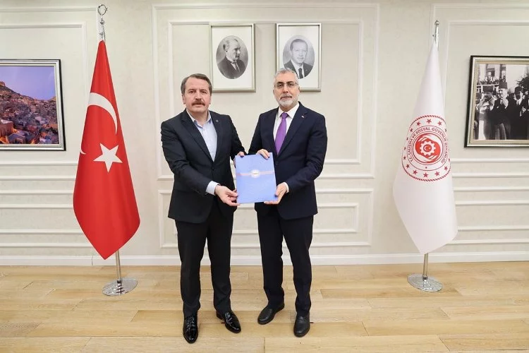 Memur-Sen Genel Başkanı Yalçın, Bakan Işıkhan ile görüştü