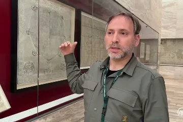 Evliya Çelebi'nin haritası Katar Milli Kütüphanesi'nde sergileniyor
